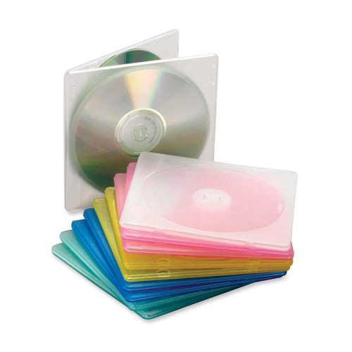 Verbatim CD-DVD Paper Sleeves with Clear Window - 50pk Box