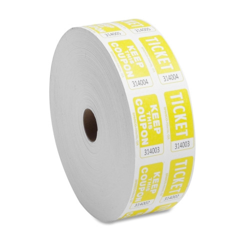 Sparco Roll Tickets - Yellow - 2000/Roll