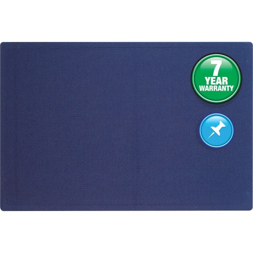 Quartet Oval Office Frameless Fabric Tack Bulletin Board QRT7683IB