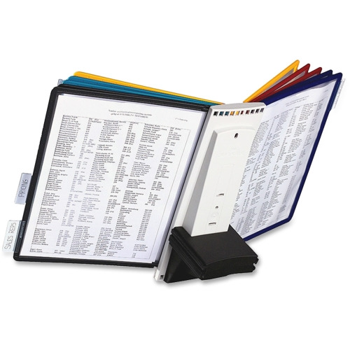 DURABLE Extension Set for SHERPA Reference Display System - 10 Double Sided Panels - Letter Size - Anti-Reflective/Non-Glare - Gray DURABLE Extension Set for SHERPA Reference Display System - 10 Double Sided Panels - Letter Size - Anti-Reflective/Non-Glare - Gray