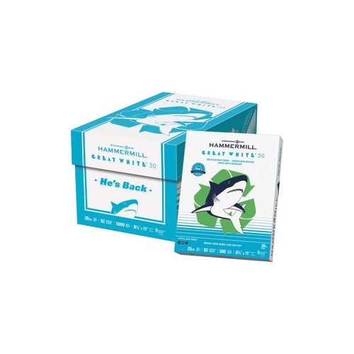 Hammermill Paper, Great White 30% Recycled Printer Paper, 8.5 x 11 Pap -  Eco home office