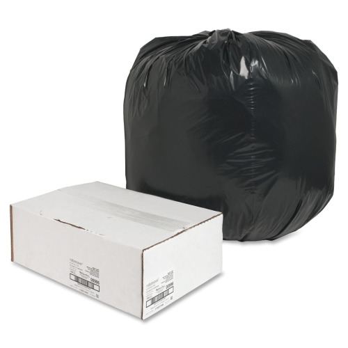 Nature Saver Black Low-density Recycled Can Liners - Large Size - 45 gal Capacity - 40