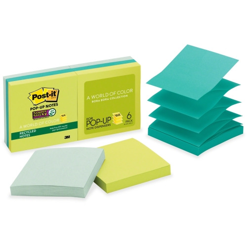 3M Post-it Super Sticky Plain Note Pads - 5 pack, 90 count each