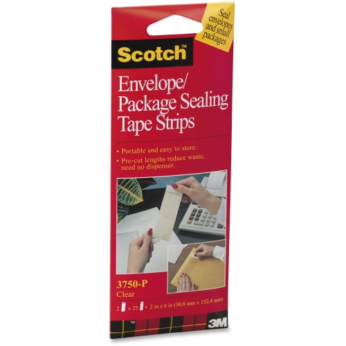 Scotchbrite 3M Scotch Package Sealing Tape Sheets, 2" x 6