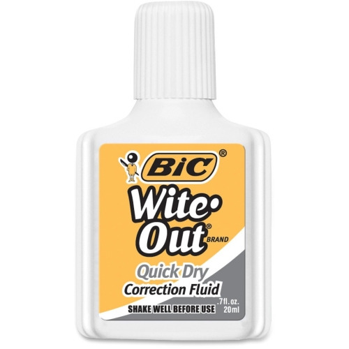 BiC Wite-Out Correction Pen, Shake 'N Squeeze, White - 2 pack
