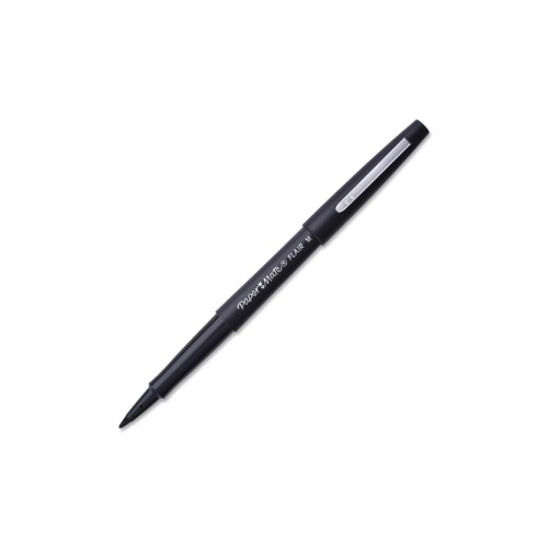 Paper Mate Flair Felt-Tip Pens, Medium Point, Black Ink - 12 pack