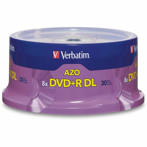 Verbatim 96542 DVD Recordable Media - DVD+R DL - 8x - 8.50 GB - 30