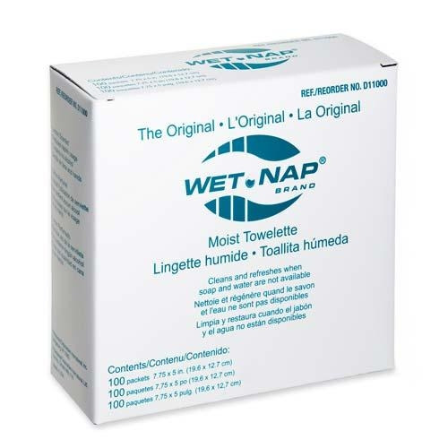 wet naps moist towelettes