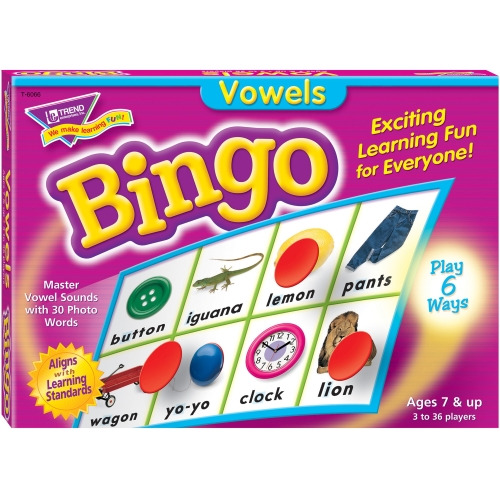 Trend Vowels Bingo Game TEP6066