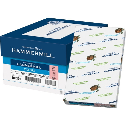  Hammermill Colored Paper, 20 lb Pink Printer Paper