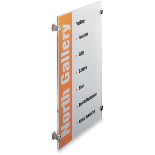 DURABLE CRYSTAL SIGN Wall Mounted Standoff Acrylic Sign - DBL482519 ...
