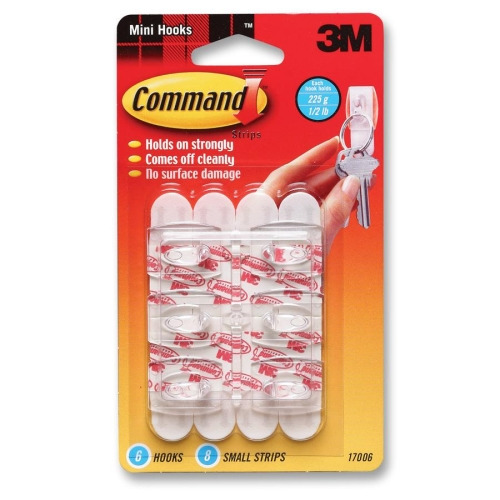 Command Strip Adhesive Hooks