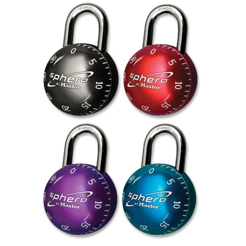 Master Lock Dial Combination Padlock, Purple