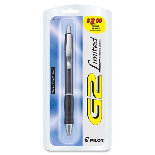 Pilot G2 Limited Premium Metal Gel Pen Fine Point 0.7 mm Assorted