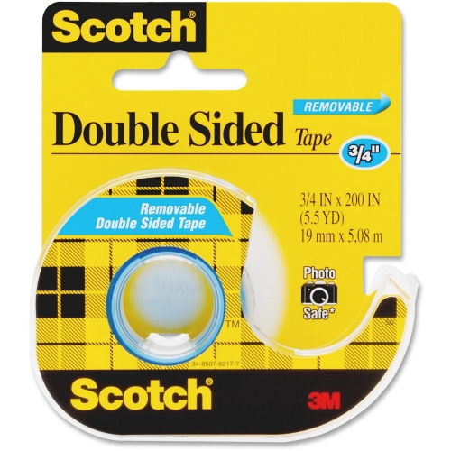 Scotch Double-Sided Photo-Safe Tape - 16.67 ft Length x 0.75 Scotch Double-Sided Photo-Safe Tape - 16.67 ft Length x 0.75