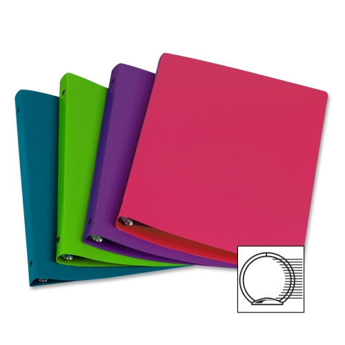 Samsill Lightweight Poly 1" Round Ring Binder SAM13990