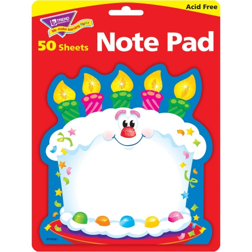 Trend Bright Birthday Shaped Note Pad TEPT72071