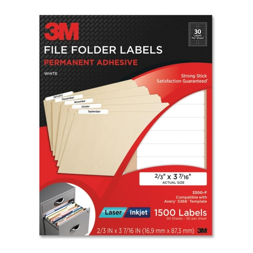3M File Folder Label MMM3300F
