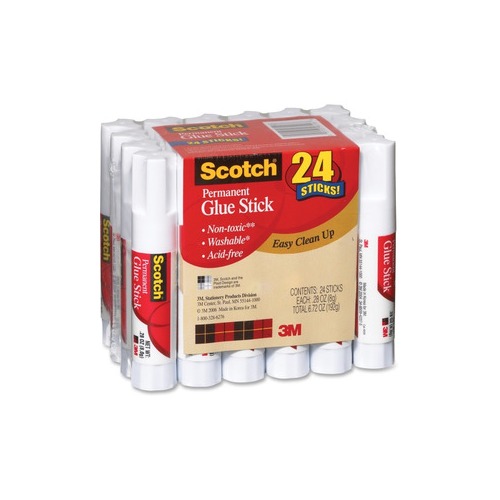 Scotchbrite Scotch Permanent Glue Sticks MMM600824S