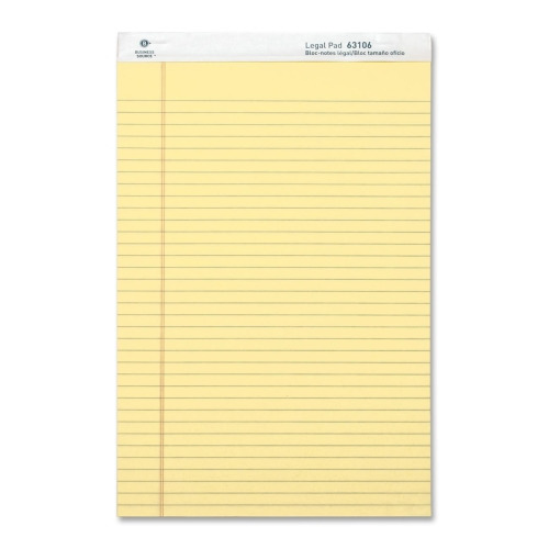 Business Source Micro - Perforated Legal Ruled Pads - Legal - BSN63106 ...