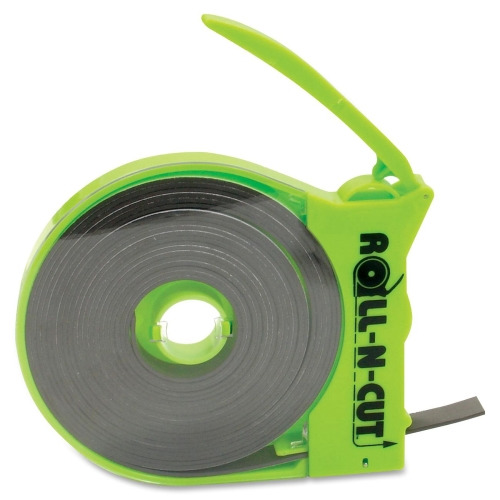 Zeus Magnetic Tape with Self-Cutting Dispenser - 15 ft Length x 0.50 Zeus Magnetic Tape with Self-Cutting Dispenser - 15 ft Length x 0.50