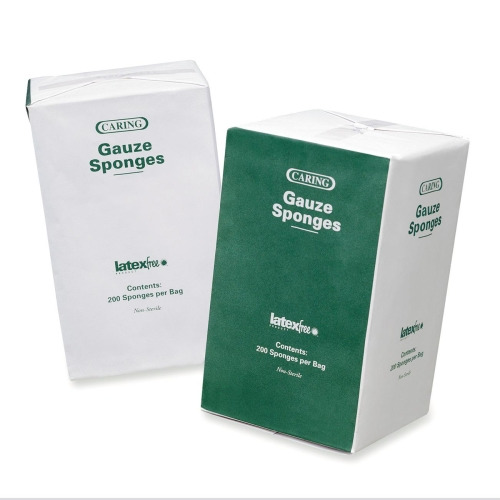 Medline Caring Non-sterile Gauze Sponges - 16 Ply - 4 Medline Caring Non-sterile Gauze Sponges - 16 Ply - 4
