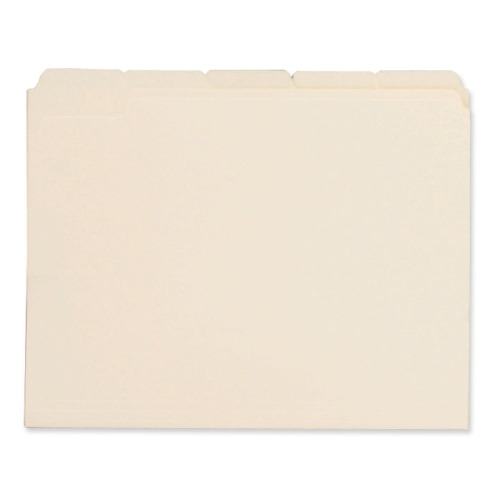Business Source 1/5 Cut Tab Manila File Folders BSN43567