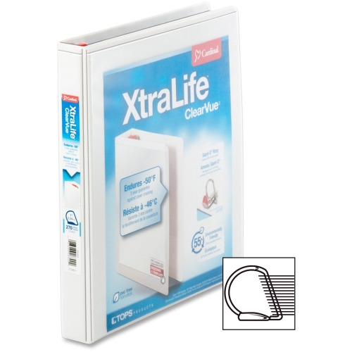 Cardinal Xtralife ClearVue Locking Slant-D Binders - 1