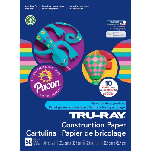 Pacon Tru-Ray Construction Paper - PAC102940 - Shoplet.com