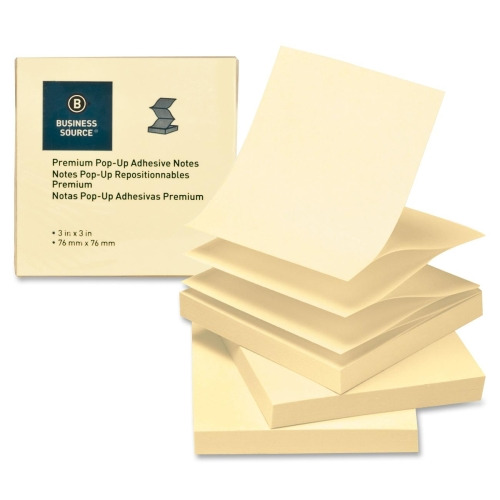 Business Source Reposition Pop-up Adhesive Notes - BSN36617 - Shoplet.com