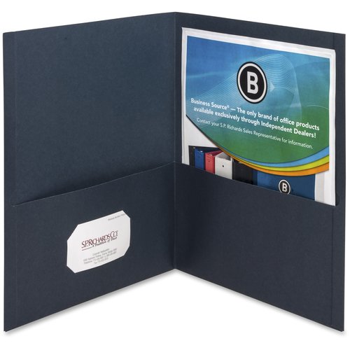 Business Source Letter Recycled Pocket Folder - BSN78492 - Shoplet.com