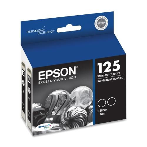 Epson DURABrite 125 Original Ink Cartridge - Inkjet - 230 Pages - Black - 2 / Pack Epson DURABrite 125 Original Ink Cartridge - Inkjet - 230 Pages - Black - 2 / Pack