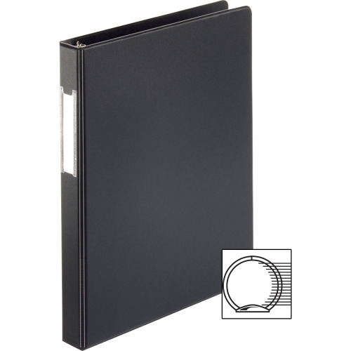 Business Source Basic Round Ring Binder w/Label Holder BSN28559