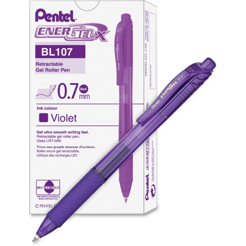 Pentel EnerGel-X Retractable Gel Pens - PENBL107V - Shoplet.com