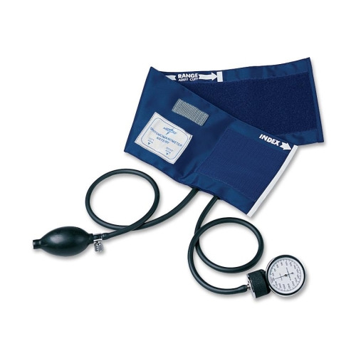 Medline Handheld Aneroid Sphygmomanometer - For Blood Pressure - Latex-free - Blue - Adult - Polyvinyl Chloride (PVC) Medline Handheld Aneroid Sphygmomanometer - For Blood Pressure - Latex-free - Blue - Adult - Polyvinyl Chloride (PVC)