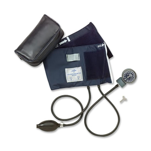 Medline Handheld Aneroid Sphygmomanometer - For Blood Pressure - Latex-free - Blue - Adult - Polyvinyl Chloride (PVC) Medline Handheld Aneroid Sphygmomanometer - For Blood Pressure - Latex-free - Blue - Adult - Polyvinyl Chloride (PVC)