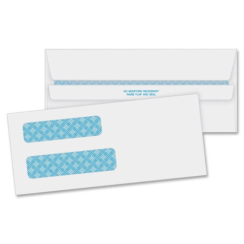 Business Source Double Window No. 85/8 Check Envelopes BSN04650
