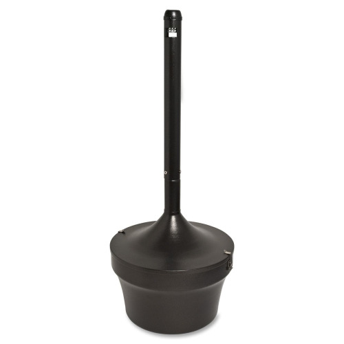 Genuine Joe 4.25 Gal Fire-safe Smoking Receptacle - 4.25 gal Capacity - Powder Coated, Durable, Weather Resistant, Fire-Safe, Handle - 37