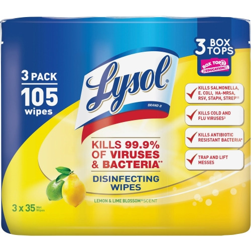 Lysol Disinfecting Wipes 3pack RAC82159