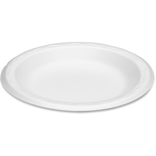 Genpak Foam Plates, 6" Diameter Plate Foam Plate Disposable 1000