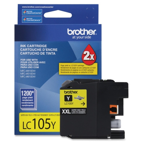 LC105Y Innobella Super High-Yield Ink, 1,200 Page-Yield, Yellow