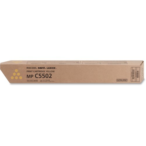 Ricoh Original Laser Toner Cartridge - Yellow - 1 Each - RIC841752