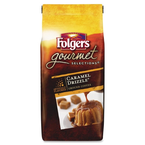 Folgers Caramel Drizzle Gourmet Ground Coffee Ground FOL20145