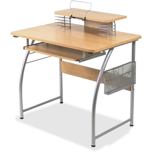 Lorell Upper Shelf Laminate Computer Desk LLR14337 Shoplet