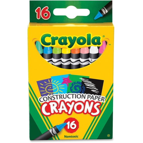 Crayola 16 Construction Paper Crayons CYO525817 Shoplet