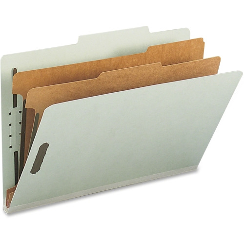 Nature Saver 2/5 Tab Cut Legal Recycled Classification Folder - 8 1/2