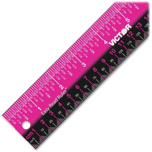 Victor Stainless Steel Dual Color Easy Read Ruler - VCTEZ12SPK