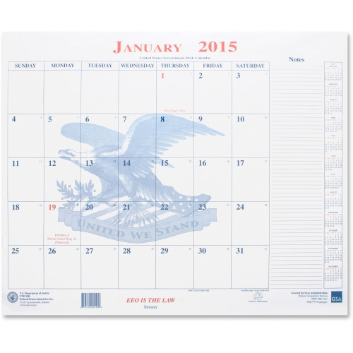 Unicor Month-at-a-Glance Blotter Style Calendar - UCR5453758 - Shoplet.com