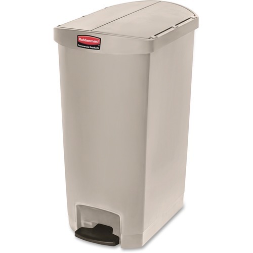 Rubbermaid Commercial Slim Jim 18G End Step Container - 18 gal Capacity - 30.8 Rubbermaid Commercial Slim Jim 18G End Step Container - 18 gal Capacity - 30.8