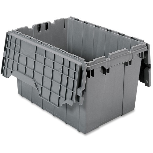 Akro-Mils Attached Lid Storage Container - Internal Dimensions: 12 Akro-Mils Attached Lid Storage Container - Internal Dimensions: 12
